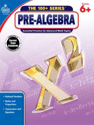 cover image of Pre-Algebra, Grades 6 - 8